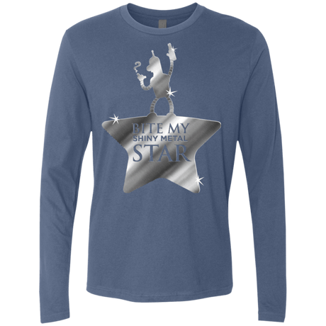 T-Shirts Indigo / S Bite my Shiny Metal Star Men's Premium Long Sleeve