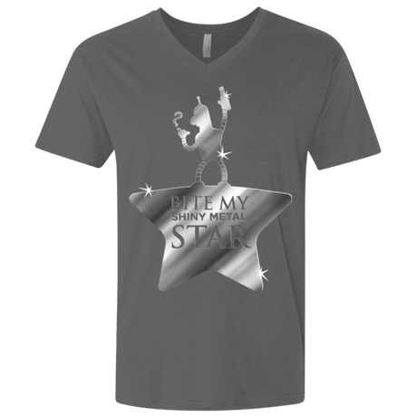 T-Shirts Heavy Metal / X-Small Bite my Shiny Metal Star Men's Premium V-Neck
