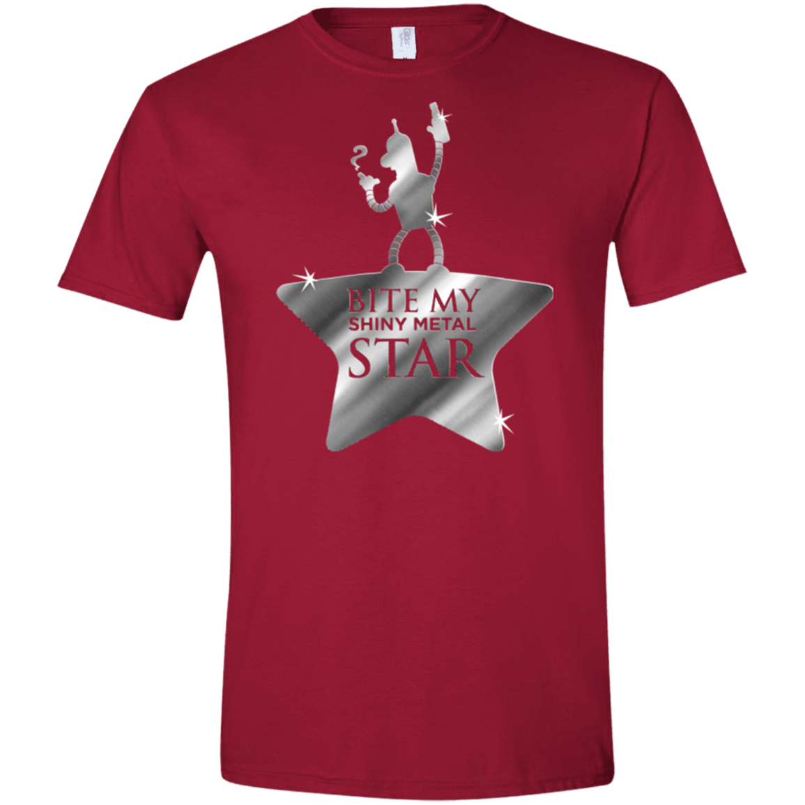 T-Shirts Cardinal Red / S Bite my Shiny Metal Star Men's Semi-Fitted Softstyle