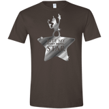 T-Shirts Dark Chocolate / S Bite my Shiny Metal Star Men's Semi-Fitted Softstyle