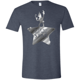 T-Shirts Heather Navy / S Bite my Shiny Metal Star Men's Semi-Fitted Softstyle