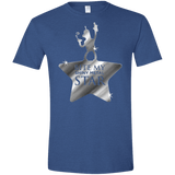 T-Shirts Heather Royal / X-Small Bite my Shiny Metal Star Men's Semi-Fitted Softstyle