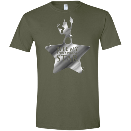 T-Shirts Military Green / S Bite my Shiny Metal Star Men's Semi-Fitted Softstyle