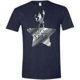 T-Shirts Navy / X-Small Bite my Shiny Metal Star Men's Semi-Fitted Softstyle