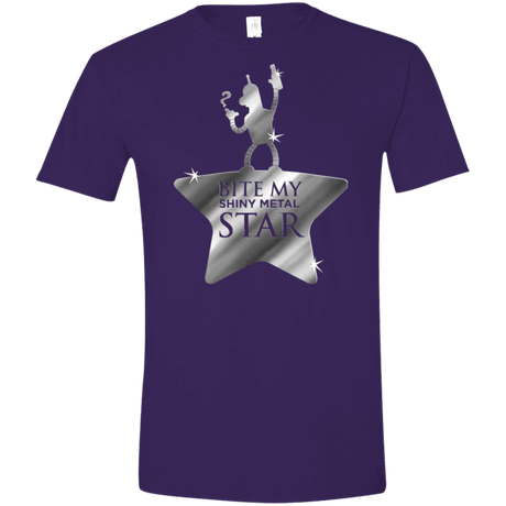 T-Shirts Purple / S Bite my Shiny Metal Star Men's Semi-Fitted Softstyle