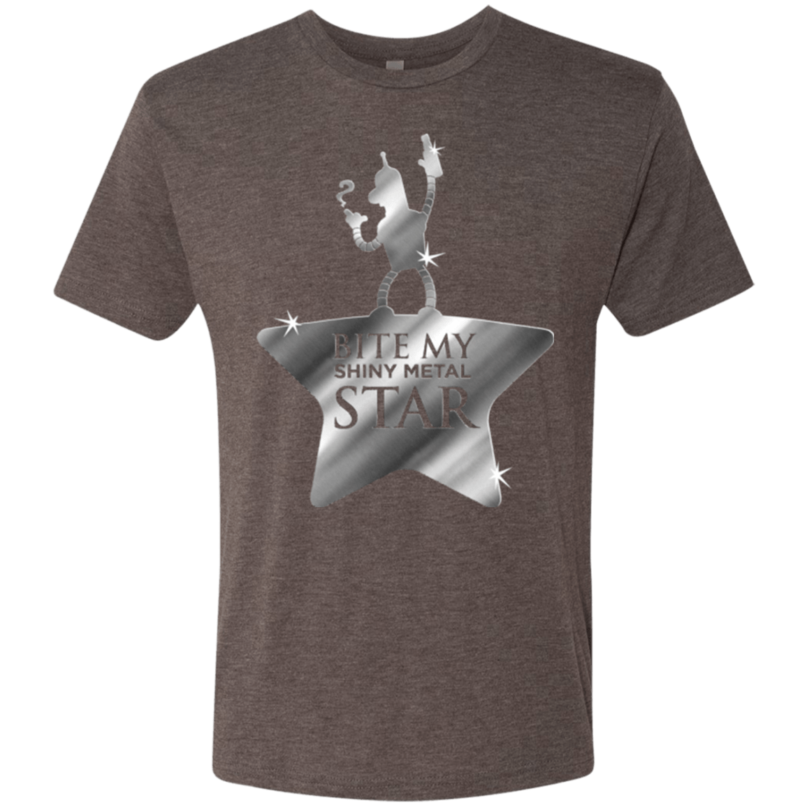 T-Shirts Macchiato / S Bite my Shiny Metal Star Men's Triblend T-Shirt
