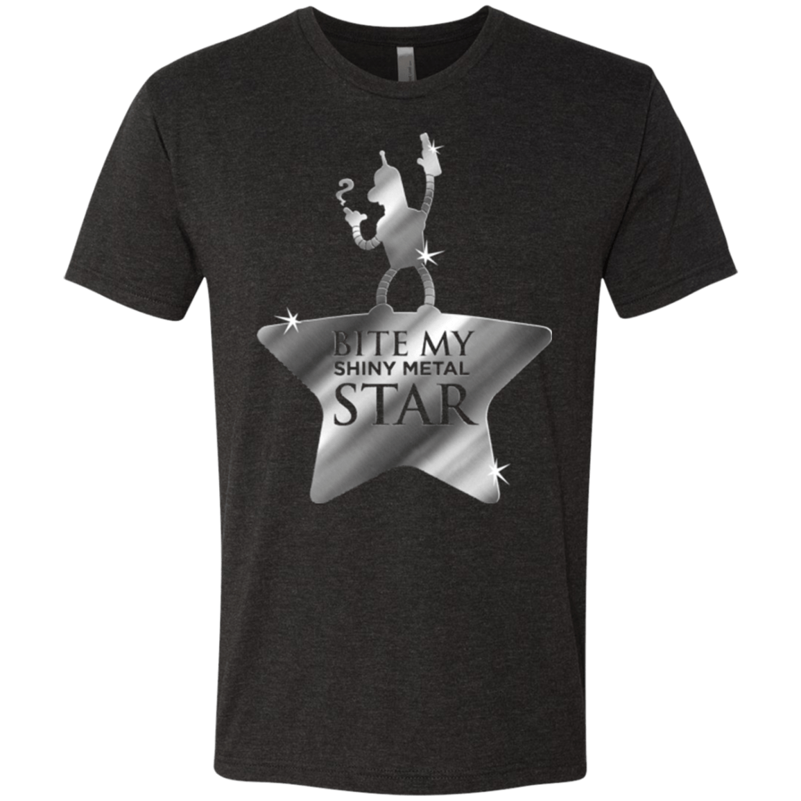 T-Shirts Vintage Black / S Bite my Shiny Metal Star Men's Triblend T-Shirt