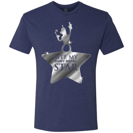 T-Shirts Vintage Navy / S Bite my Shiny Metal Star Men's Triblend T-Shirt