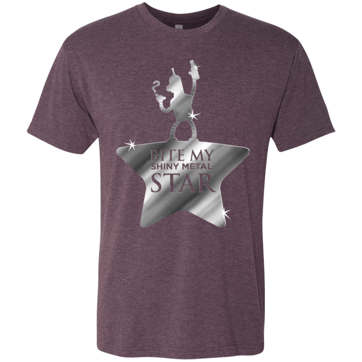 T-Shirts Vintage Purple / S Bite my Shiny Metal Star Men's Triblend T-Shirt