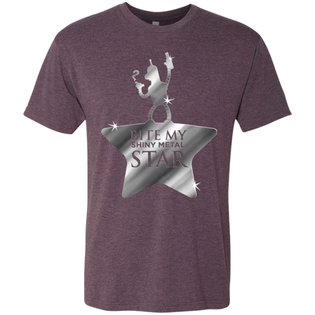 T-Shirts Vintage Purple / S Bite my Shiny Metal Star Men's Triblend T-Shirt