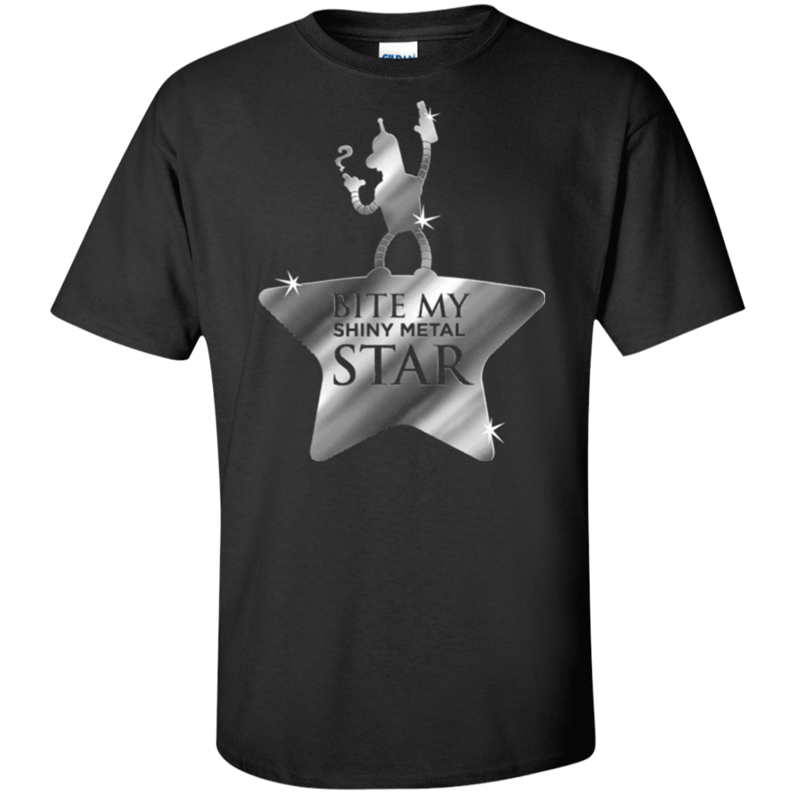 T-Shirts Black / XLT Bite my Shiny Metal Star Tall T-Shirt