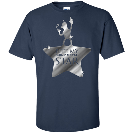 T-Shirts Navy / XLT Bite my Shiny Metal Star Tall T-Shirt