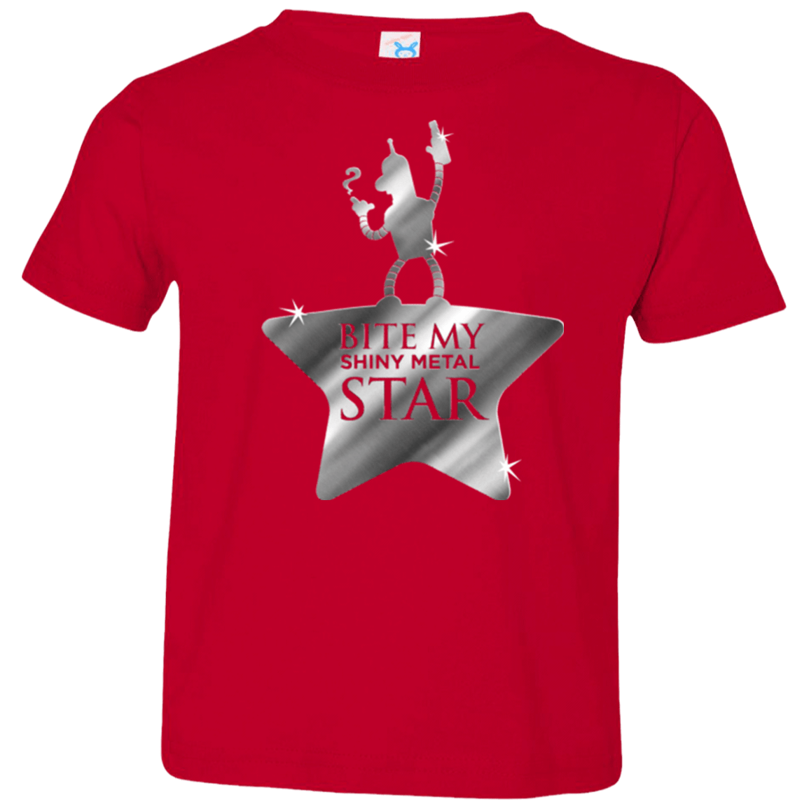 T-Shirts Red / 2T Bite my Shiny Metal Star Toddler Premium T-Shirt