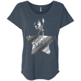 T-Shirts Indigo / X-Small Bite my Shiny Metal Star Triblend Dolman Sleeve