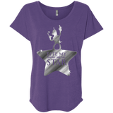 T-Shirts Purple Rush / X-Small Bite my Shiny Metal Star Triblend Dolman Sleeve