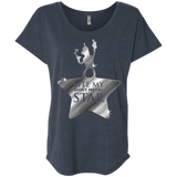 T-Shirts Vintage Navy / X-Small Bite my Shiny Metal Star Triblend Dolman Sleeve