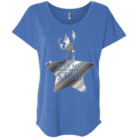 T-Shirts Vintage Royal / X-Small Bite my Shiny Metal Star Triblend Dolman Sleeve