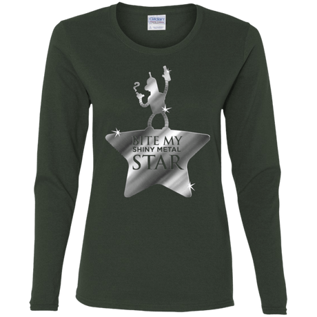 T-Shirts Forest / S Bite my Shiny Metal Star Women's Long Sleeve T-Shirt