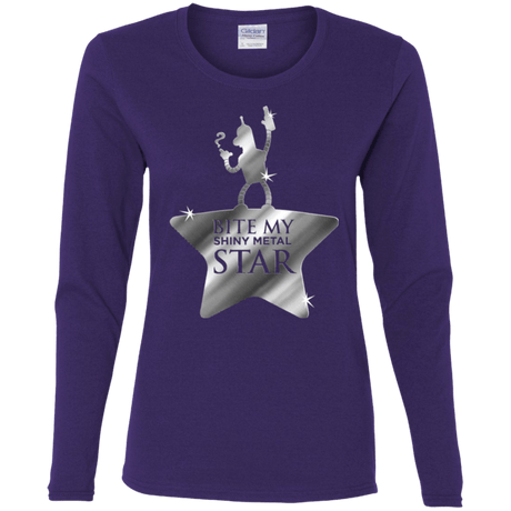 T-Shirts Purple / S Bite my Shiny Metal Star Women's Long Sleeve T-Shirt