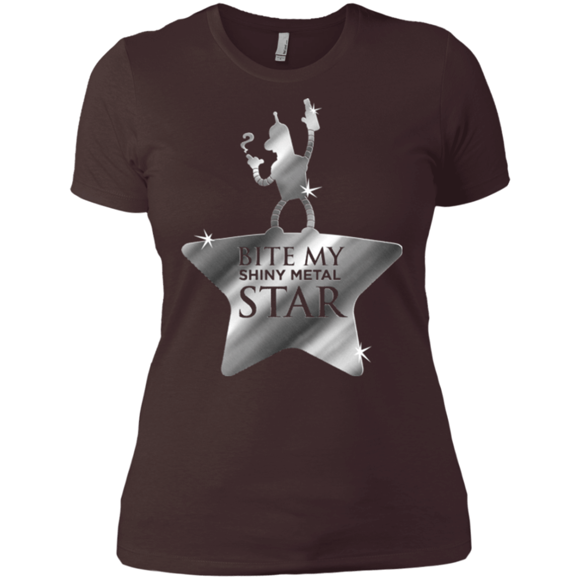 T-Shirts Dark Chocolate / X-Small Bite my Shiny Metal Star Women's Premium T-Shirt