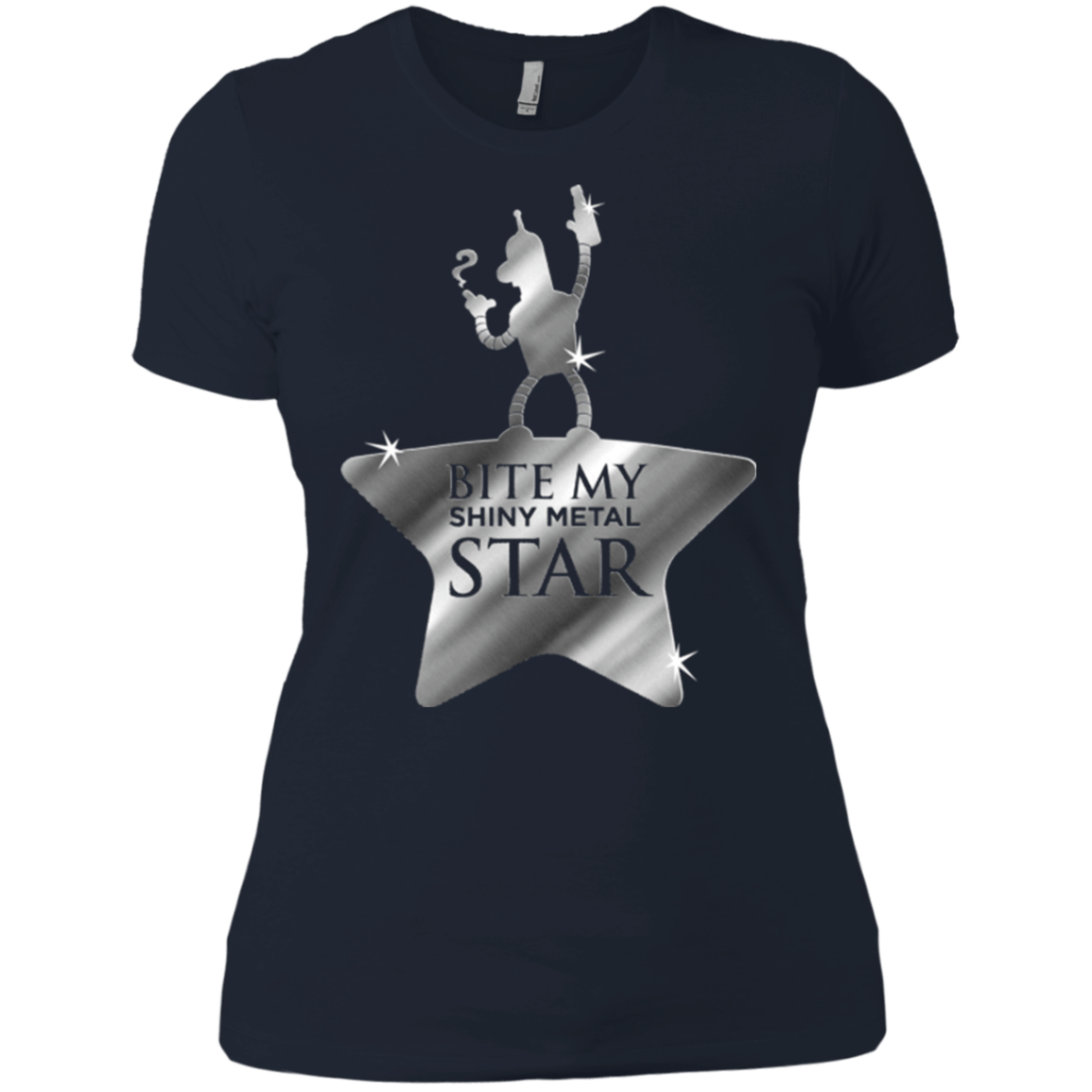 T-Shirts Midnight Navy / X-Small Bite my Shiny Metal Star Women's Premium T-Shirt