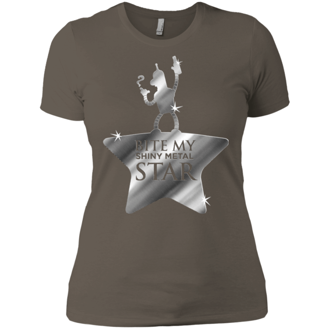 T-Shirts Warm Grey / X-Small Bite my Shiny Metal Star Women's Premium T-Shirt