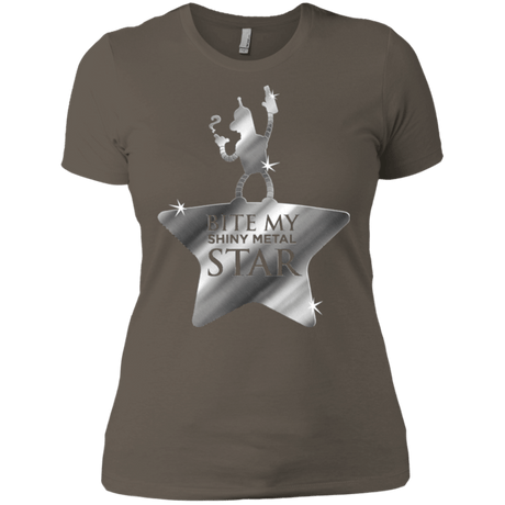 T-Shirts Warm Grey / X-Small Bite my Shiny Metal Star Women's Premium T-Shirt