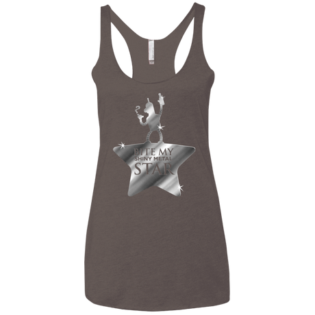 T-Shirts Macchiato / X-Small Bite my Shiny Metal Star Women's Triblend Racerback Tank