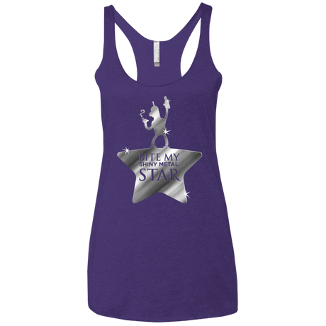 T-Shirts Purple Rush / X-Small Bite my Shiny Metal Star Women's Triblend Racerback Tank