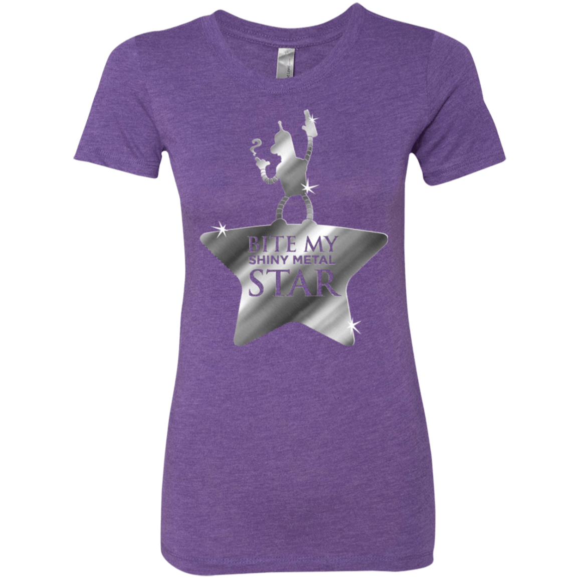 T-Shirts Purple Rush / S Bite my Shiny Metal Star Women's Triblend T-Shirt