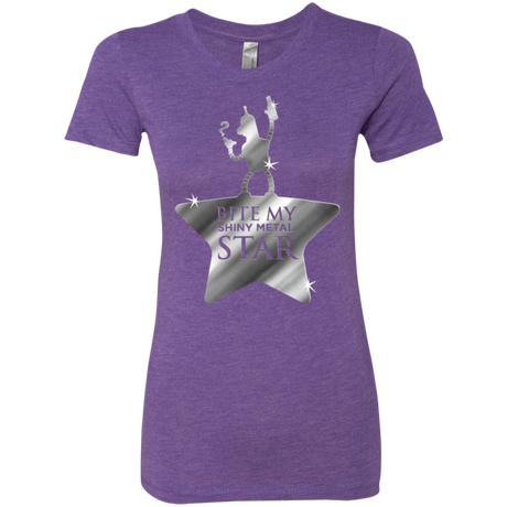 T-Shirts Purple Rush / S Bite my Shiny Metal Star Women's Triblend T-Shirt