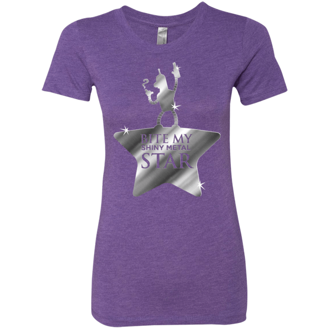 T-Shirts Purple Rush / S Bite my Shiny Metal Star Women's Triblend T-Shirt