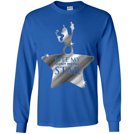 T-Shirts Royal / YS Bite my Shiny Metal Star Youth Long Sleeve T-Shirt