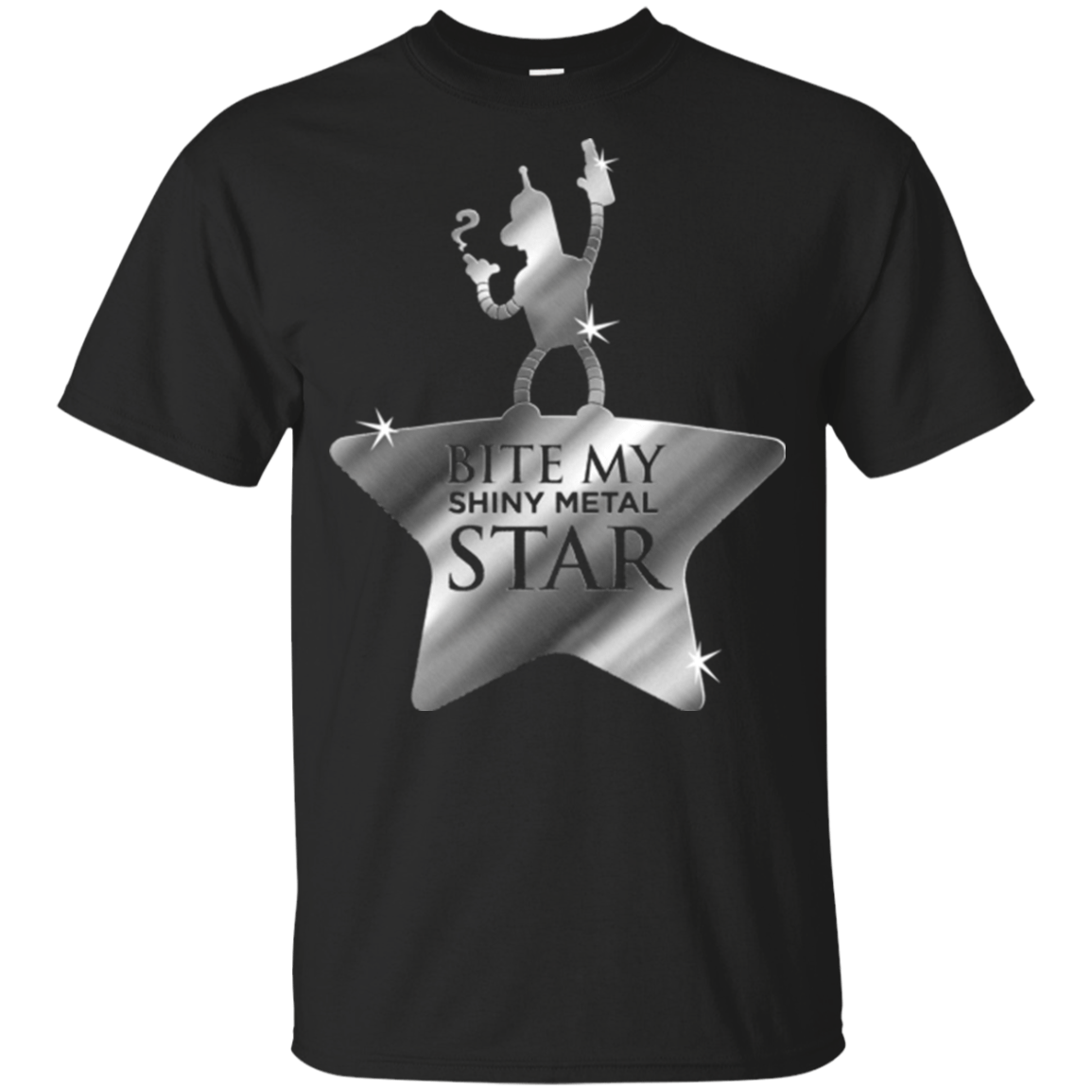 T-Shirts Black / YXS Bite my Shiny Metal Star Youth T-Shirt