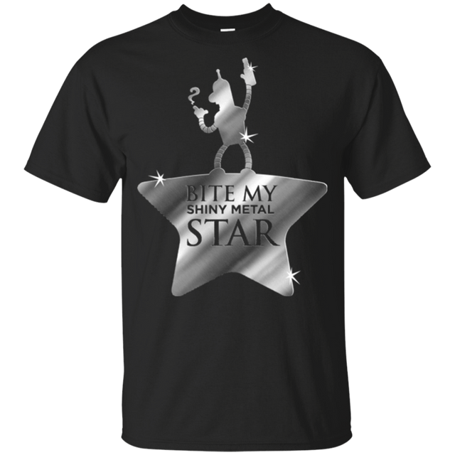 T-Shirts Black / YXS Bite my Shiny Metal Star Youth T-Shirt
