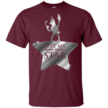 T-Shirts Maroon / YXS Bite my Shiny Metal Star Youth T-Shirt