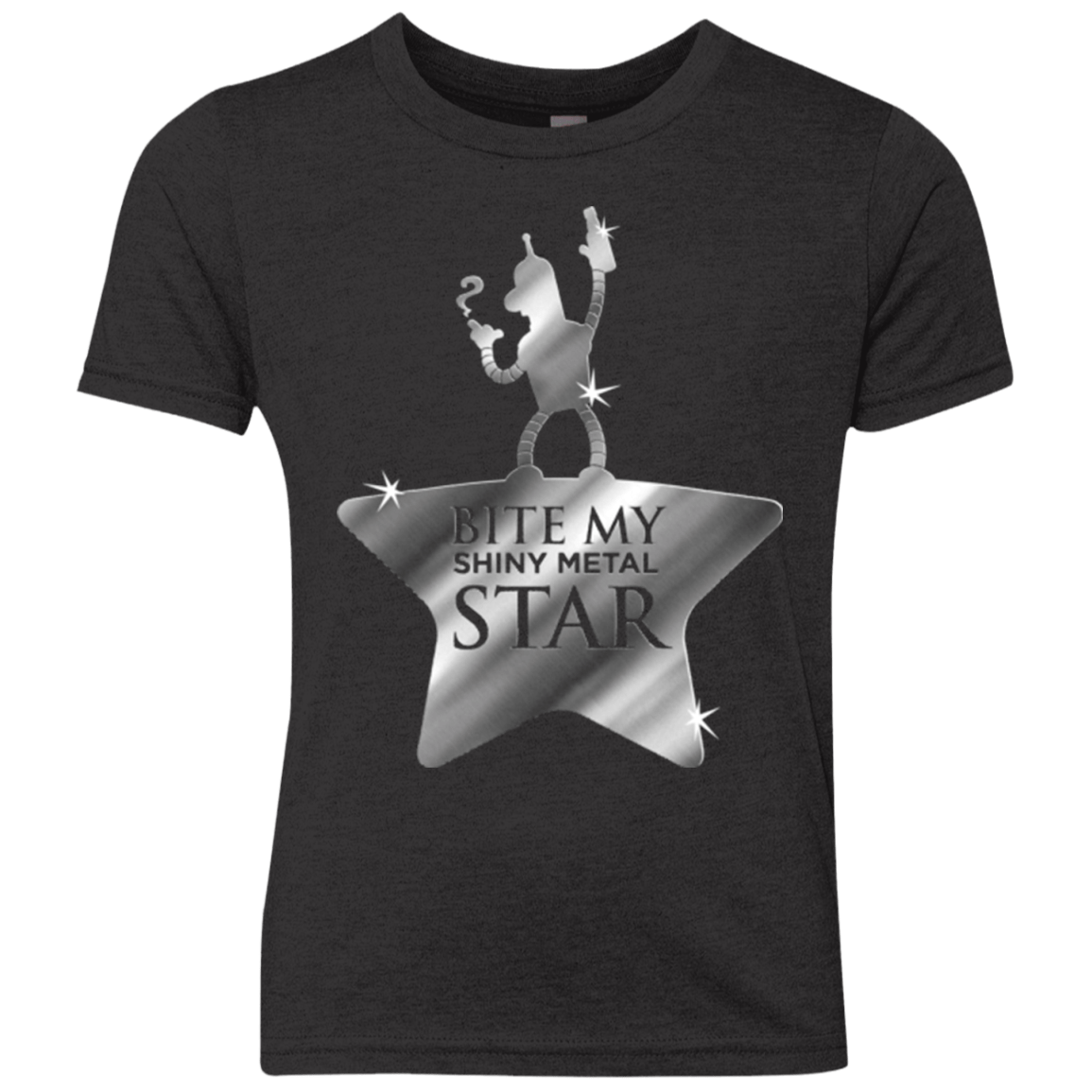 T-Shirts Vintage Black / YXS Bite my Shiny Metal Star Youth Triblend T-Shirt