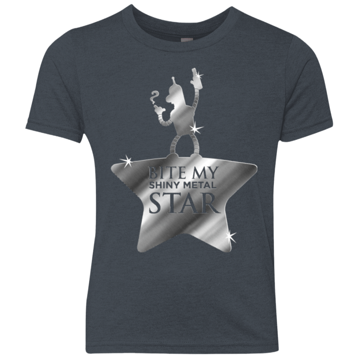 T-Shirts Vintage Navy / YXS Bite my Shiny Metal Star Youth Triblend T-Shirt
