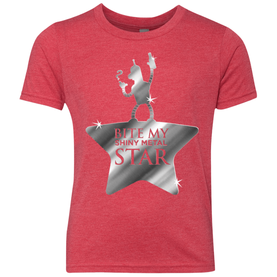 T-Shirts Vintage Red / YXS Bite my Shiny Metal Star Youth Triblend T-Shirt