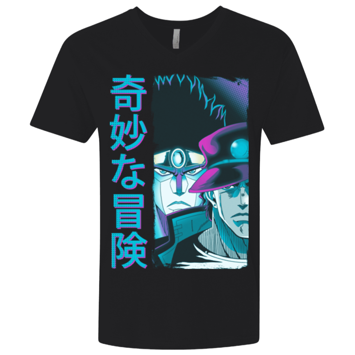 T-Shirts Black / X-Small Bizarre Adventure Men's Premium V-Neck