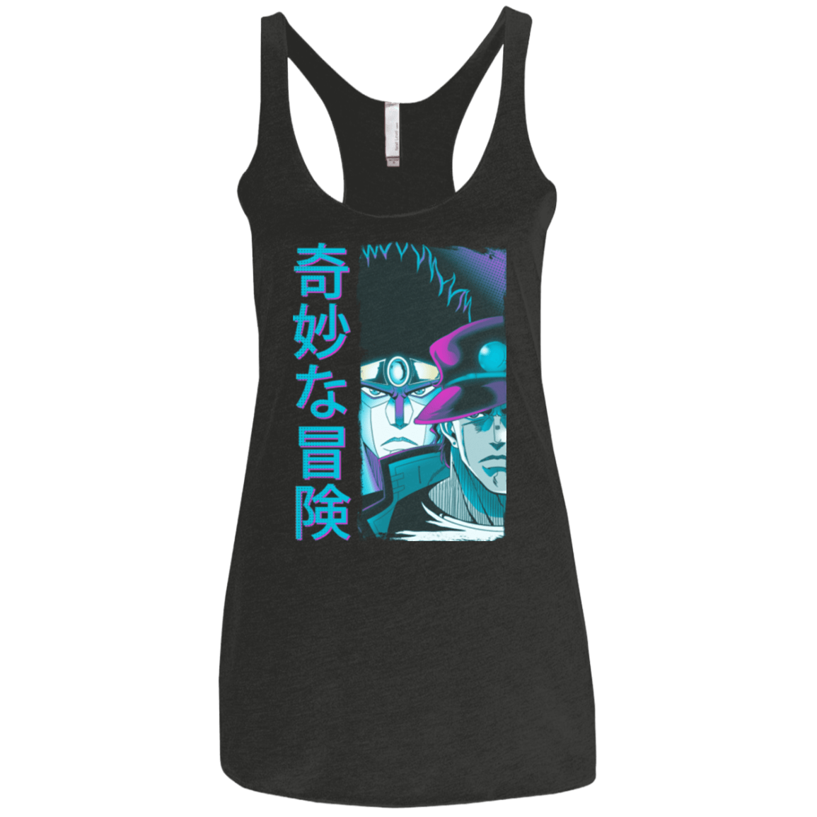 T-Shirts Vintage Black / X-Small Bizarre Adventure Women's Triblend Racerback Tank