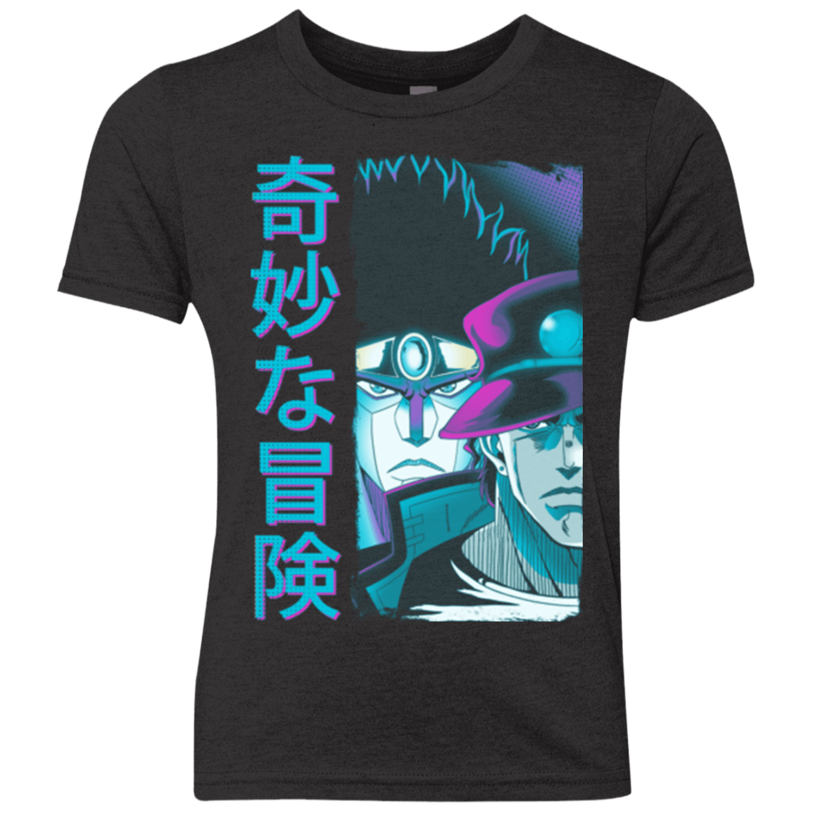 T-Shirts Vintage Black / YXS Bizarre Adventure Youth Triblend T-Shirt