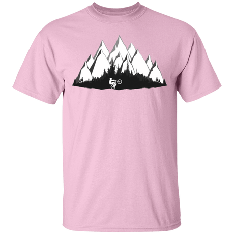 T-Shirts Light Pink / S Black and White Mountain Bike T-Shirt