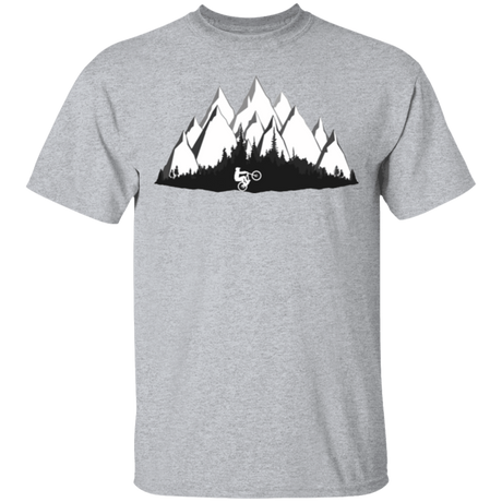 T-Shirts Sport Grey / S Black and White Mountain Bike T-Shirt