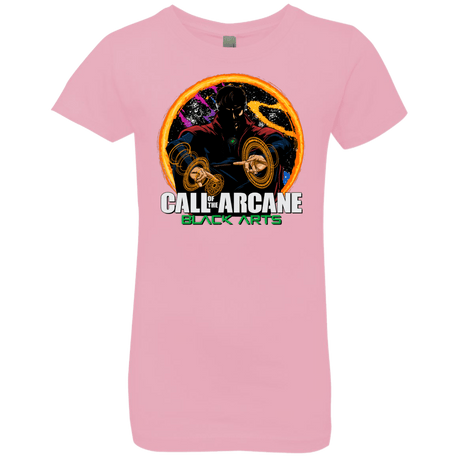 T-Shirts Light Pink / YXS Black arts Girls Premium T-Shirt