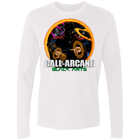 T-Shirts White / Small Black arts Men's Premium Long Sleeve