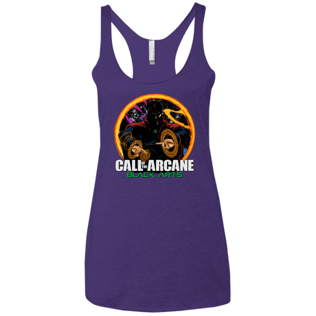 T-Shirts Purple / X-Small Black arts Women's Triblend Racerback Tank