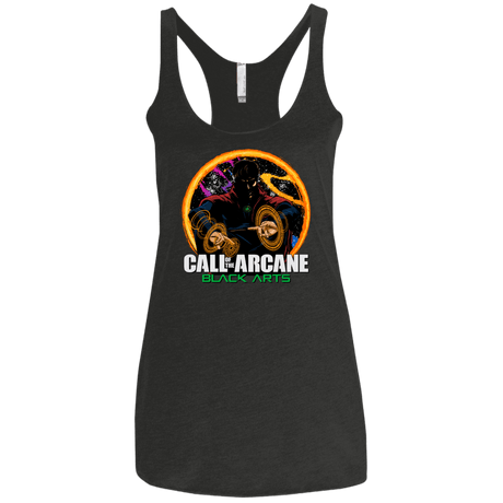 T-Shirts Vintage Black / X-Small Black arts Women's Triblend Racerback Tank