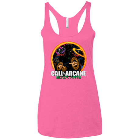 T-Shirts Vintage Pink / X-Small Black arts Women's Triblend Racerback Tank