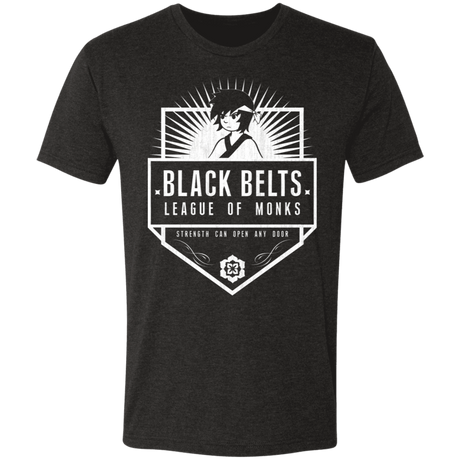 T-Shirts Vintage Black / S Black Belts League of Monks Men's Triblend T-Shirt